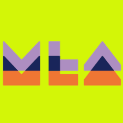MLA logo lime
